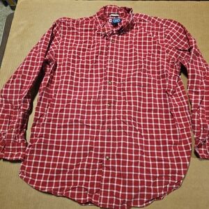 Mens Ralph Lauren Chaps Plaid Button Down Long Sleeve Shirt Sz XL